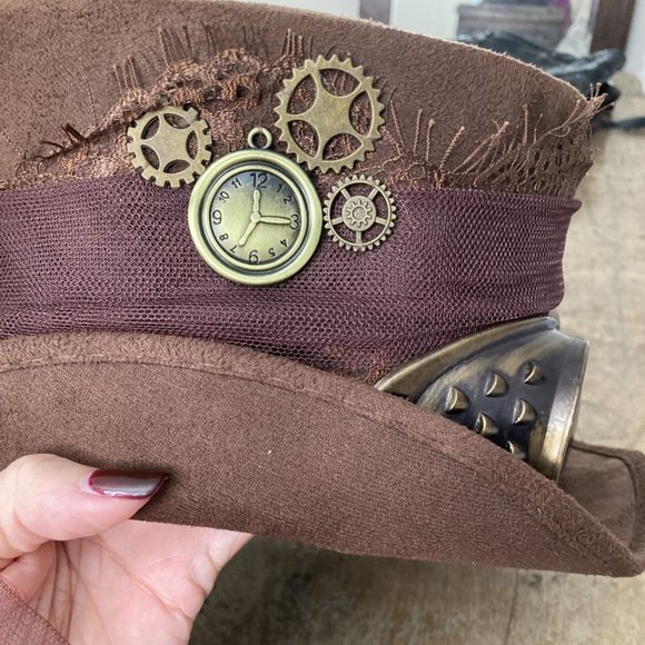 Steampunk hat with goggles - Picture 5 of 5